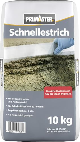 Primaster Zement Schnellestrich 4 mm 10 kg