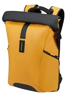 Samsonite Paradiver Light - Erweiterbarer Rolltop Laptop-Rucksack 17.3, 49 cm, 25/35 L, Gelb