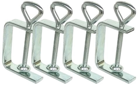 ROEOWENE 4pcs Serre Joint en C 50mm Mini Serre-Joints en C Acier Réglable Pince c Serre Joint Menuisier Pinces d'installation Pince Fixation Travail Bois pour Travail du Bois,Fabrication de Meubles