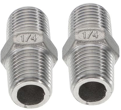 LIOOBO 2 Pezzi Connettore per Tubo da Giardino in Acciaio 304 Raccordo Rapido per Acqua Adattatore per Tubo da Giardino Antideflagrante e Resistente all Usura