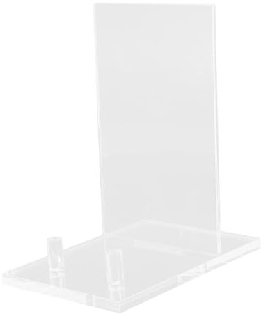 ABOOFAN Chevalet Photo Acrylique Transparent Compact 10 Cm Support De Table Multifonction Pour Cadres, Assiettes Et Livres Bureau Maison Polyvalent