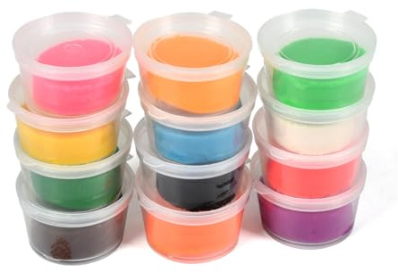 Pasta da Modellare autoessiccante, 12 Colori di Pasta da Modellare autoessiccante per Bambini, Regalo per Bambini e Bambine dai 3 ai 12 Anni
