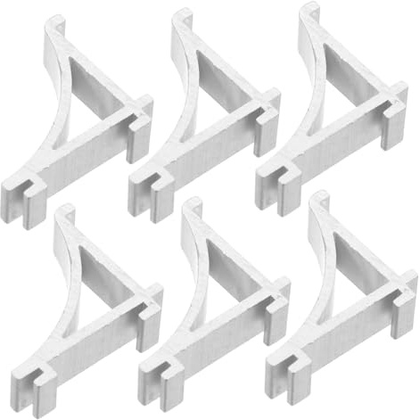 Angoily 6 pezzi Clip per Mensole Frigorifero in Acciaio Inossidabile Supporto Robusto per Ripiani Freezer Facili da Installare Accessori per Frigoriferi e Congelatori