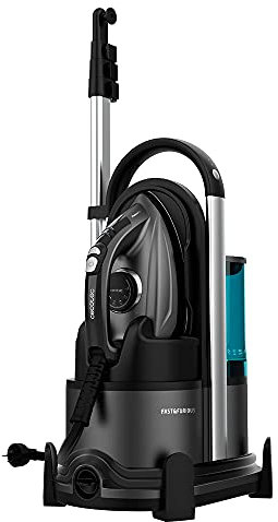 Cecotec Centro de Planchado Fast&Furious 9050 X-Treme. 2600 W, 8 Bares de presión, Suela Cerámica, Sistema de seguridad, 550 g/min Golpe de vapor, Incluye percha
