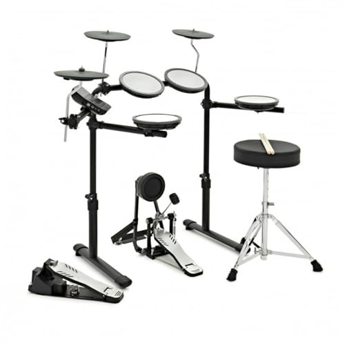 VISIONDRUM+ Electronic Drum Kit with Hi-Hat & Kick Pedals Mesh Pads Electric Drum Set Kids Beginners