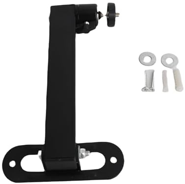 Yunseity Foldable Projector Wall Mount, 360° Rotation Adjustable Angle Projector Stand Wall Mount with 1/4 Interface, Single Arm 20cm Wall Projector Bracket, Load Capacity, Space Saving