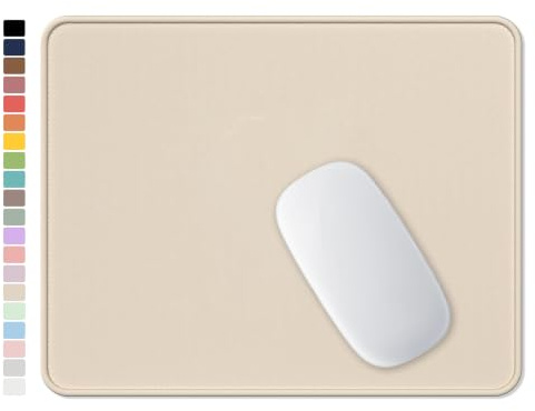 Tapis de Souris carré texturé de qualité supérieure - 25,4 x 21,3 cm - Bords Cousus antidérapants et imperméables en Caoutchouc - Joli Tapis de Souris pour Bureau, Jeux vidéo, Ordinateur Portable,