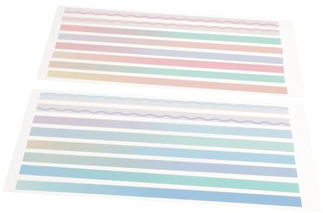 NUOBESTY Selbstklebende Lesemarker – Kleberegister in Farbverlaufsfarben – Register Für Buchanmerkungen Für Kinder Und