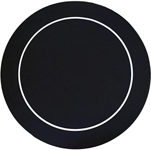 Portable Poker Table Top 138Cm Black Table Cloth Round Rubber Mat Poker Game Table Casino Layout Poker Cloth with Shoulder Bag Poker Game Mat Fun Game Night Supplies - Cool Casino Gift for Kid