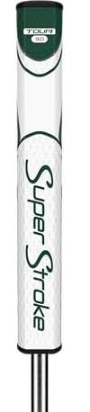 SuperStroke Zenergy Tour 3.0 - Empuñadura para putter de golf sin cónico, tecnología SPYNE mejorada, nueva textura multizona y puerto técnico, color verde