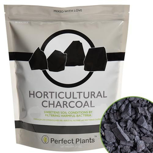 Horticultural Charcoal by Perfect Plants - 24oz. Plant Charcoal - Naturally Cleanses, Flushes Toxins and Excess Moisture from Containers and Terrariums