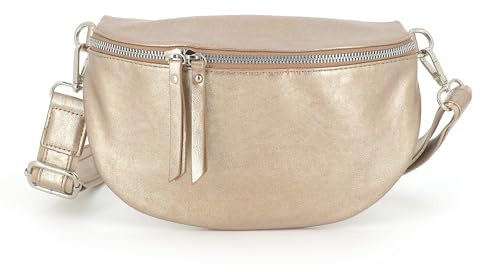 FLORA CO PARIS | Sac Banane Bandoulière Femme Irisé Doré Métallisé