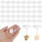SCROLIEY 40 Stück Transparente Selbstklebende Deckenhaken, Deckenhaken Ohne Bohren, Klebehaken Extra Stark, für Küche, Bad, Schlafzimmer Wand, Tür, Decke zum Aufhängen