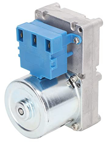 Auger Feed Motor for Pellet Stove, Replacement Auger Gear Set with Top and Bottom, 3 RPM