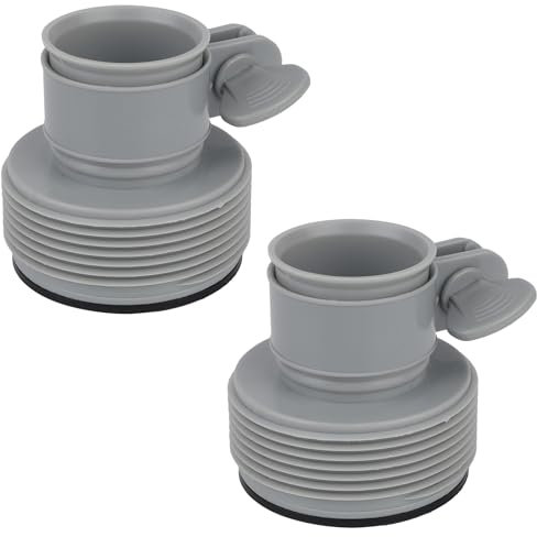 2 Pz Adattatori Tubo Flessibile Piscina Tipo B da 1,25 a 1,5, Raccordo per Tubo Flessibile Piscina in Plastica di Tipo b per Pompe Filtro