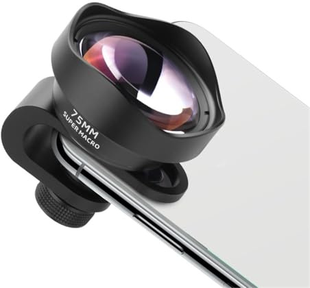 Universellt 75 mm makroobjektiv for telefon med klämma for professionella telefonkameraobjektiv
