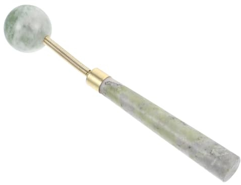 TOYANDONA Martillo para Relajar Músculos de Masaje Esférico de Jade Natural Portátil y Desbloquear la Circulación Color Aleatorio para Uso Después del Ejercicio y Personas Sedentarias