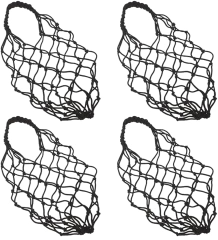 Toyvian Lot de 4 Manchons Tissés Réutilisables Noirs pour Gobelets et Bouteilles d'eau, Housse Isotherme Légère et Solide, Protection Transport pour Randonnée et Activités Plein Air