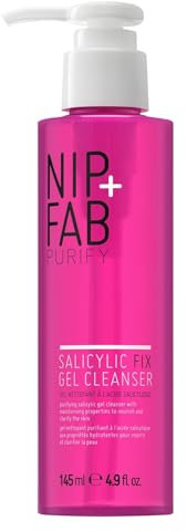 Nip+Fab - Nip + Fab Salicylic Fix | Gel de Limpieza de La Cara con Ácido Salicílico | Niacinamid | Gel de Limpieza Facial Hidratante | Ácido BHA | 145 ml