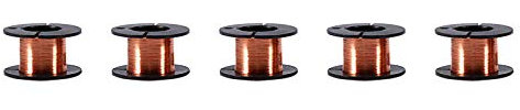 5pcs 0.1mm Copper Wire, 15m Soldering Copper Wire for Motors Speakers Electromagnets