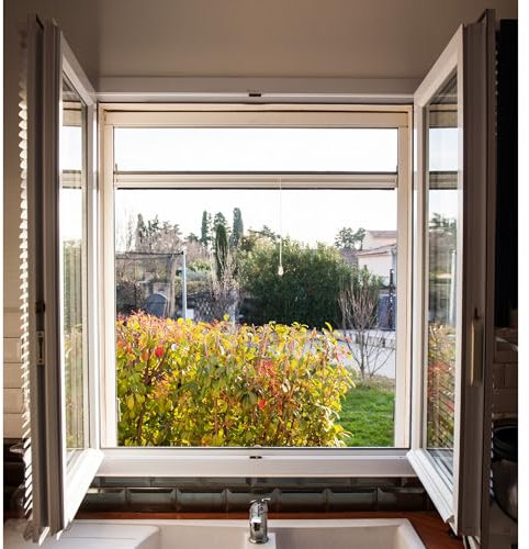 WERKA PRO Moustiquaire Enroulable 80 x 130 cm Blanc