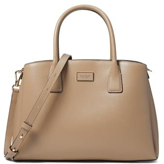 kate spade new york Serena Saffiano Leather Satchel, Timeless Taupe, One Size