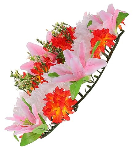 Alipis Couronne De Deuil Artificielle pour Cimetière Accessoire De Commémoration Guirlande Funéraire sans Assemblage