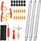 Ftrule 35 pcs Reifenheber Reifen Montiereisen, Reifenmontierhebel 30 cm, Reifenmontage Werkzeug, Montierhebel Reifen, mit 3 Felgenschützern, Reifenventil Kit, für Fahrrad, Motorrad, Auto