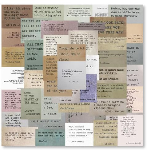 120 Stück Scrapbooking Sticker Motivierende, Vintage Scrapbook Zubehör Berühmte Worte丨inspirierende Vintage Journaling Aufkleber für DIY Scrapbook,Bullet Journal Zubehör,Journaling Zubehör Mehrfarbig