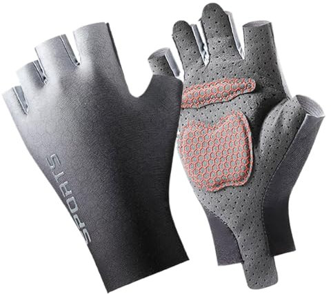 Xistuoz Fingerlose Handschuhe für Kinder – 2 x Halbfinger-Handschuhe für Kinder, Fitness-Zubehör, rutschfeste fingerlose Skateboard-Fäustlinge für Outdoor-Sportarten