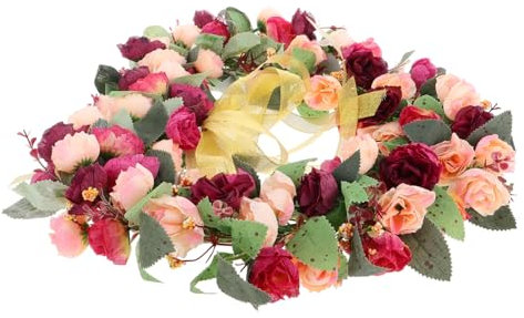 VALICLUD Ghirlanda Forma con Foglie Verdi Decorazione per e Matrimoni per e Feste e Riutilizzabile