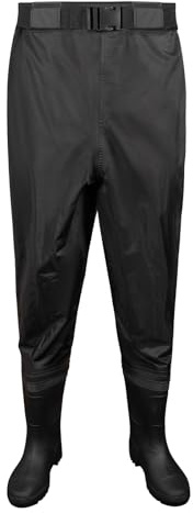 Night Cat Wathose Herren Wasserdicht: Damen Frauen Waders mit Stiefeln Atmungsaktive für Angeln Fischfang Wasserfischen Kanu Kajak Flussarbeit Bachwandern 46