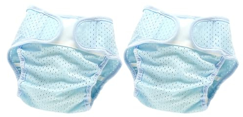 Mipcase 2 St Elastiska Nätblöjor för Pojke Flicka Andningsbart Polyesterfiber Isande Svalka för Sommar Hög Elastisk Blöjöverdrag för Nyfödda Månader Återanvändbara Nappies