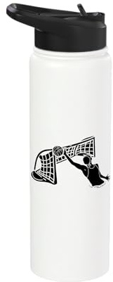 Waterpolo Goalkeeper Water Polo Player Sport Team Gift Stainless Steel Insulated Water Bottle