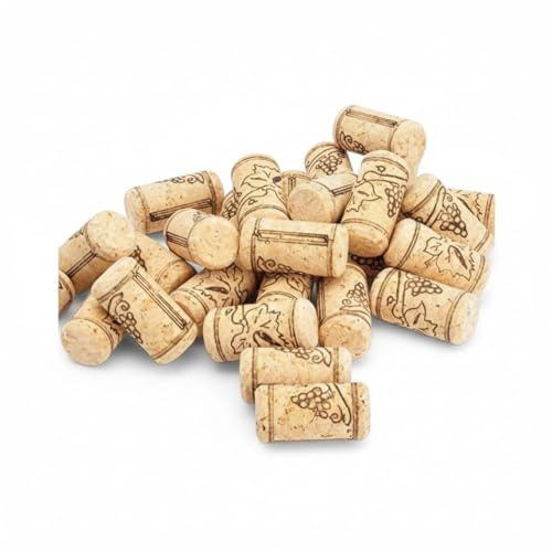Chianese Tappi in Sughero Agglomerato per Vino, 24x40 mm, per Bottiglie Bordolesi, 100 Pezzi