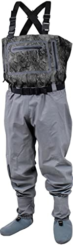 FROGG TOGGS Men's Hellbender Breathable Stockingfoot Fishing Chest Wader, Realtree Aspect Charcoal, M