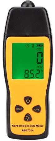 Kolmonoxiddetektorer, BuyWeek handhållen kolmonoxidmätare med hög precision CO gasmonitor med klar LCD-skärm