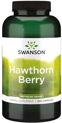 Swanson, Hawthorn Berry, 250 glutenfreie Kapseln, 565mg Weißdornbeeren je Dosis, Sojafrei, GMO frei, Geschmacksneutral