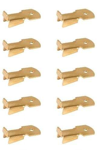 cyclingcolors 10 x golvstöd, hyllstöd, metall, stål, guld, hylla, hållare, golvhållare, hyllstift