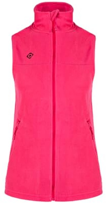 Izas PADRU W VEST Chaleco de Forro Polar par Mujer con Tejido Perchado, Bolsillos Ventrales y Cuello Alto