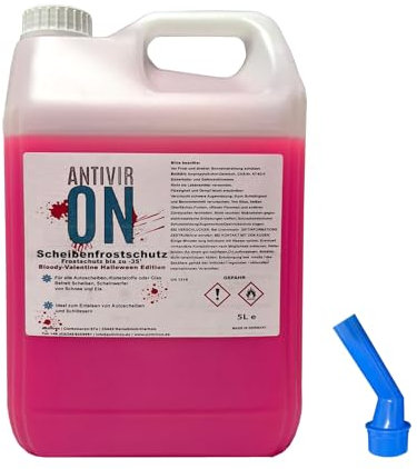 1L - 30L Premium Scheibenfrostschutz -60°C (R) Ausgiesser inklusive Wischwasser Christmas Edition Fertigmix Auto Scheibenwaschanlage (Scheibenfrostschutz -60°C, 1 x 5Liter)
