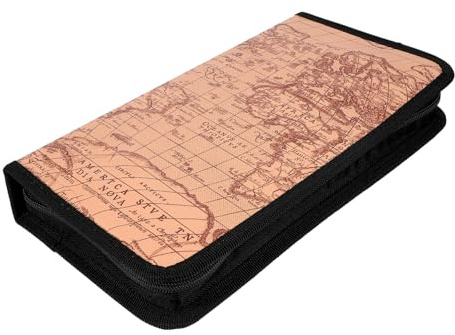 Cabilock Bolsa De Discos Compactos Carteras De Viaje Cd Bolsa De Almacenamiento De Dvd Estuche Porta Medios Billetera Caracola Viajar Familiar Estante De Caja Tela No Tejida