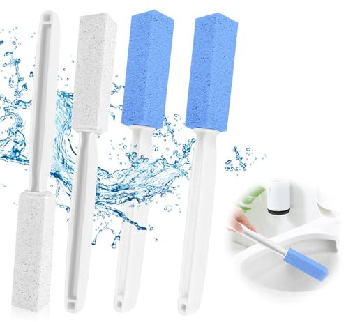 4PCS Pumice Stone Toilet,Blöcke Bimsstein,Toilette-Reinigungsstein,Bimsstein Toilettenreiniger für Bürsten Flecken,Grill Bimsstein Reinigungsstein,Blöcke Bimsstein Putzstein,zur Reinigung von Flecken