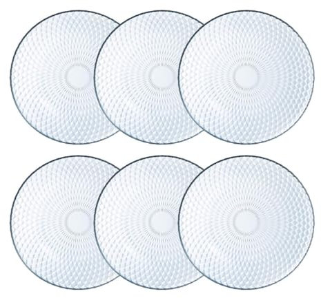 Luminarc Pampille Clear 6 Plato Llano Vidrio Apto Microondas Apto Frigorífico Reciclable