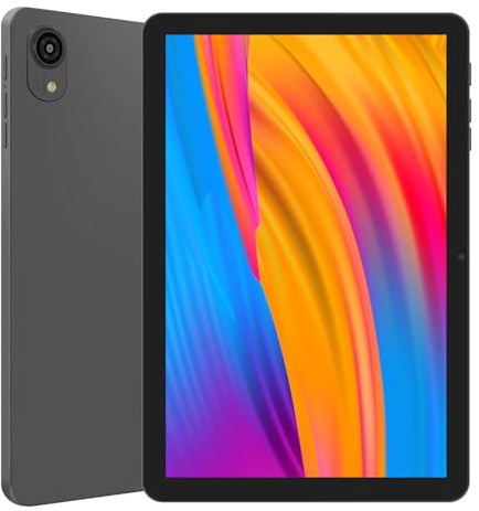 Haehne Tablet 10 Pulgadas Android, 2GB RAM+32GB ROM (1TB TF), 5100mAh, Tableta para Niños Altavoces Duales, Bluetooth, WiFi, GPS,Gris