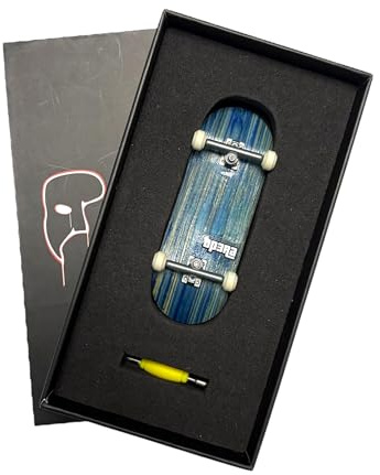 LEEFAI Pro Fingerboard Complete 34x96mm, Pre-Assembled with Bamboo Decks 5Plys, Ceramic Wheels, Op3ra Engraved Trucks V2