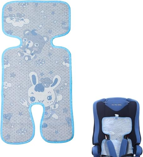 Cuscino per Passeggino, Copriseduta Passeggino Antisudore,Copriseduta Passeggino Estivo, Materassino Passeggino Universale, Copriseduta Estivo per Passeggino,Blu