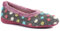 Pavers Ladies Playful Wooly Design Slippers in Grey Multi - Non-Slip Sole - Statement Contrast Pom Poms for Indoor Elegance - Size UK 7 / EU 40