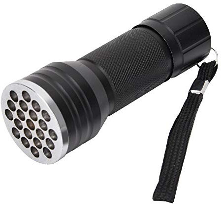 Torcia elettrica per polimerizzazione con colla UV, torcia a LED impermeabile con 21 perle di lampada, attività all'aperto per la riparazione del telefono cellulare