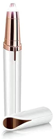 Rasoio per sopracciglia, da donna, per rimuovere i peli del viso, senza dolore, rasoio elettrico da donna, per il corpo, peli del viso, labbra, mento, bianco